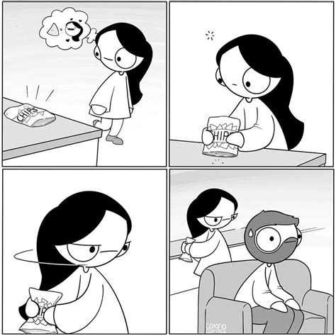 Boyfriend Snacks Catana Comics Relationship Comics Cute Couple Comics