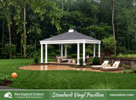 Standard Vinyl Pavilion Gallery New England Outdoor Sheds Garages