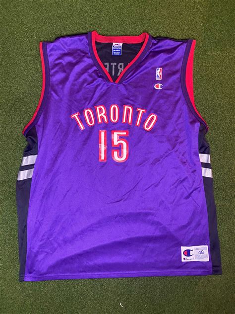 90s Toronto Raptors Vince Carter 15 Champion Vintage Nba Jersey