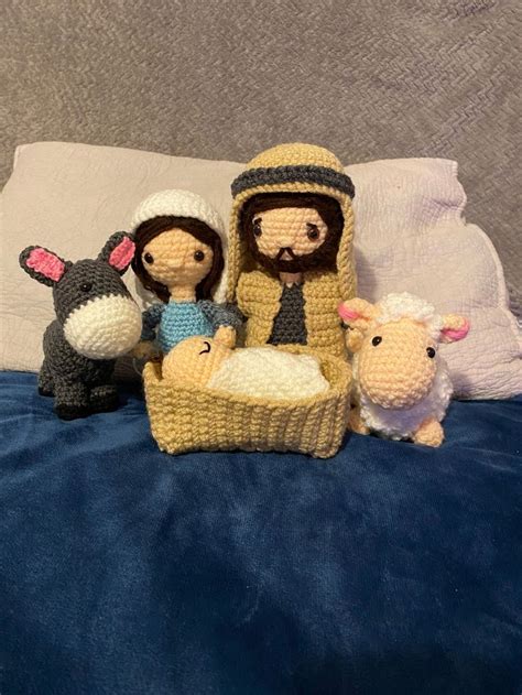 Nativity Scene Hand Crochet Amigurumi Complete Set Etsy UK In 2023