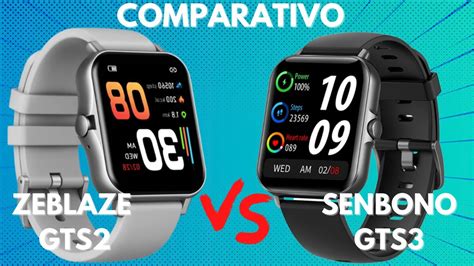 COMPARATIVO SMARTWATCH SENBONO GTS3 X ZEBLAZE GTS2 SMARTWATCH PRÁTICA