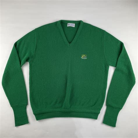 Vintage Pickering Pebble Beach Golf Sweater V Neck Gr Gem