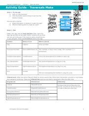 Activity Guide Traversals Make Try The App Plan Lists Course Hero
