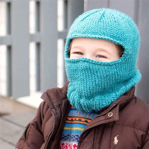 Easy Kids Ski Mask Knitting Pattern