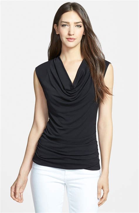 Classiques Entier® Cowl Neck Silk Blend Top Nordstrom Cowl Neck Top