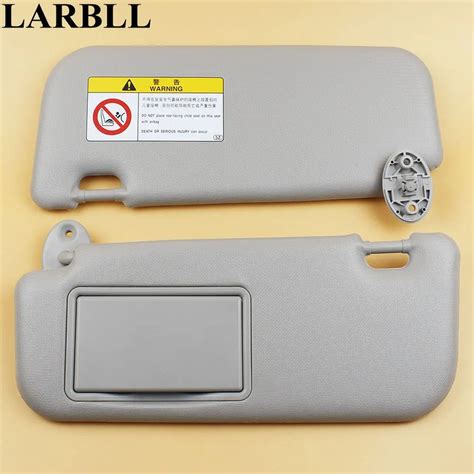 Larbll Car Accessories Gray Sun Visor With Make Up Mirror And Screws