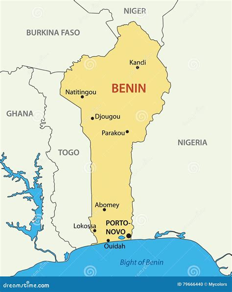 Republic of Benin mapa ilustração do vetor Ilustração de luva 79666440