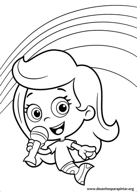 Desenhos Para Pintar E Colorir Bubble Guppies Imprimir Desenho 018