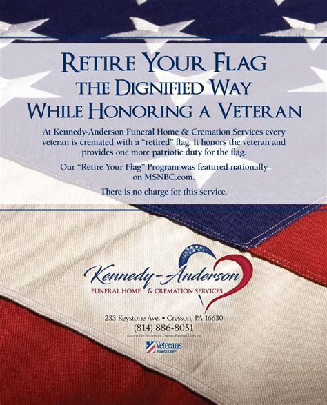 Retire Your Flag | Kennedy-Anderson Funeral Home & Cremation Services ...