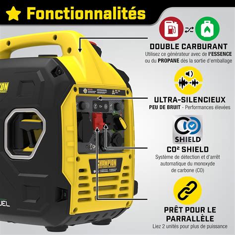 Champion Power Equipment Atom Fusion G N Rateur D Onduleur W