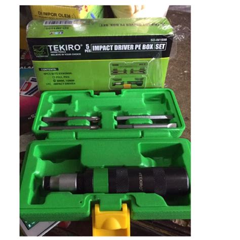 Jual Tekiro Obeng Ketok Set 5Pcs Tekiro Impact Driver Set Tekiro