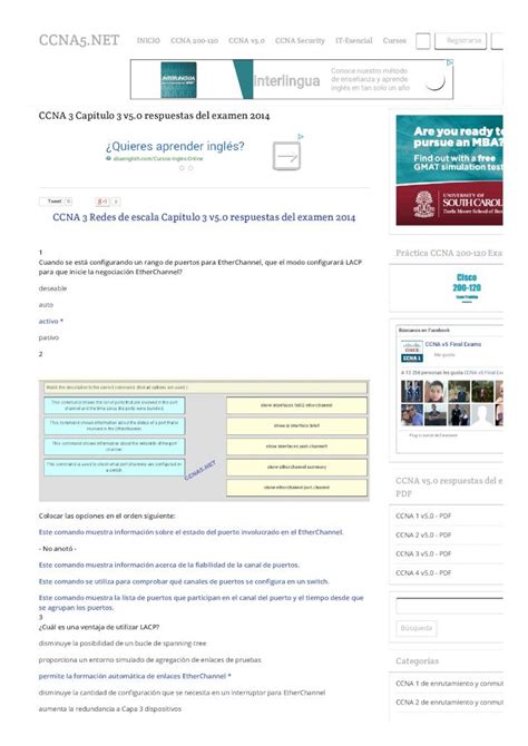 Pdf Ccna Cap Tulo V Respuestas Del Examen Examen Ccna