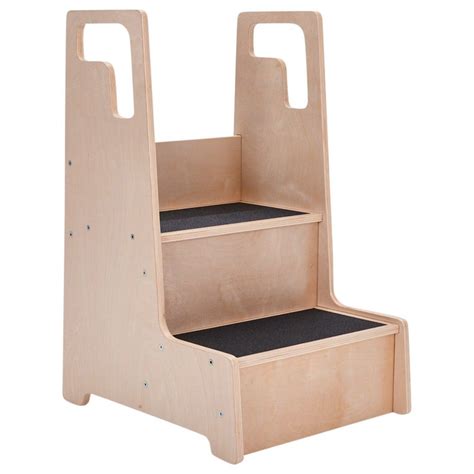 Ecr4kids Reach Up Step Stool With Handles Kids Furniture Natural Rumah