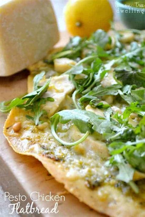 Pesto Chicken Flatbread Recipe Lemon Tree Dwelling