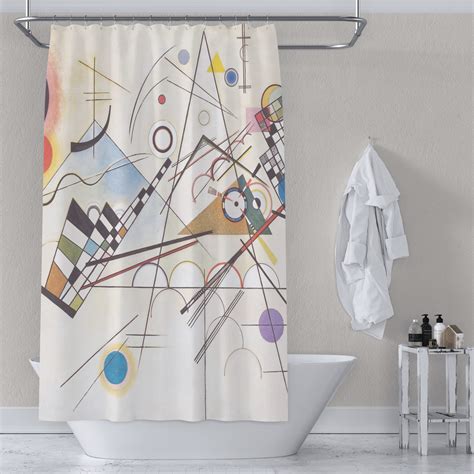 Kandinsky Composition 8 Shower Curtain 71 X74 Youcustomizeit