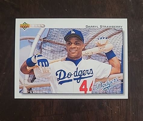 1992 Upper Deck Darryl Strawberry 174 Los Angeles Dodgers EBay