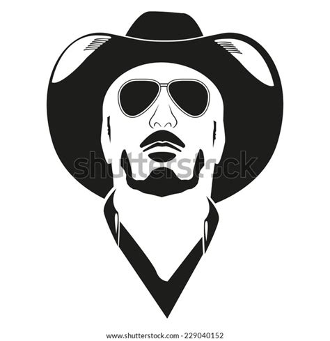 Face Cowboy Stock Vector (Royalty Free) 229040152