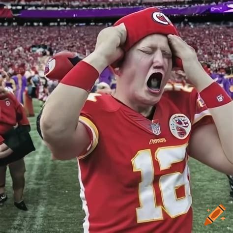 Crying Kansas City Chiefs And Minnesota Vikings Fans On Craiyon