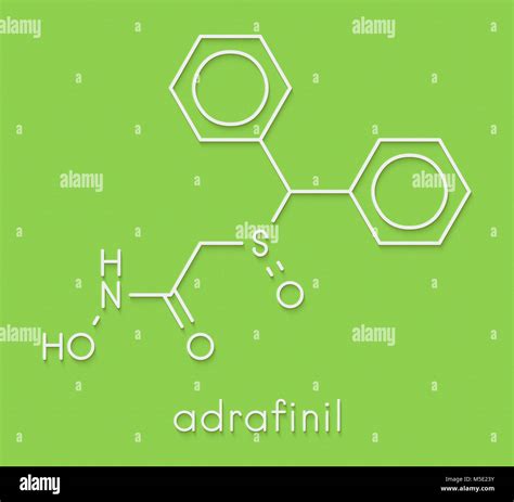 Adrafinil Drug Molecule Withdrawn Skeletal Formula Stock Photo Alamy