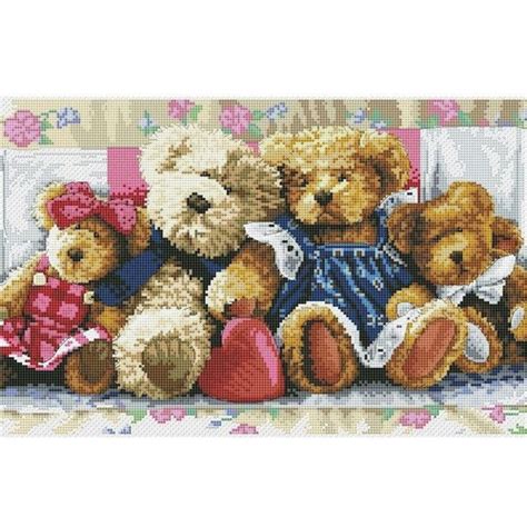 Teddy Bears Cross Stitch Pattern Girl Room Cross Stitch Etsy