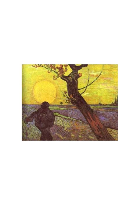 Sower With Setting Sun After Millet By Vincent Van Gogh Art