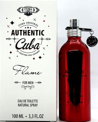 Cuba Original Authentic Flame Eau De Toilette Spray For Men 3 3 Oz 100 Ml New Ebay