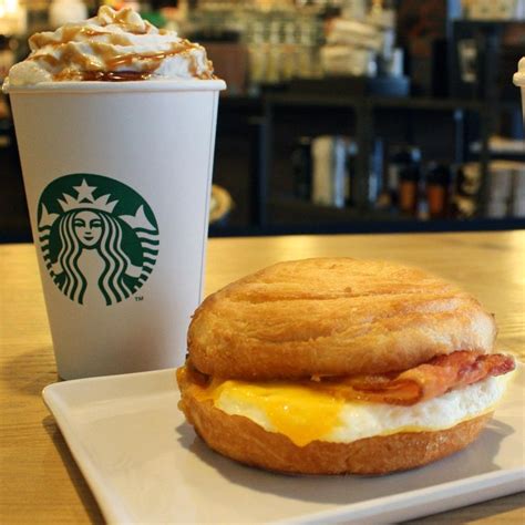 Starbucks Grande Coffee with Breakfast Sandwich | Cibo