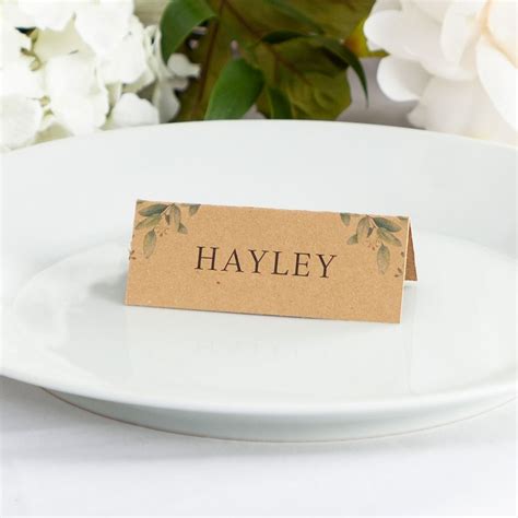 Green Eucalyptus Place Cards