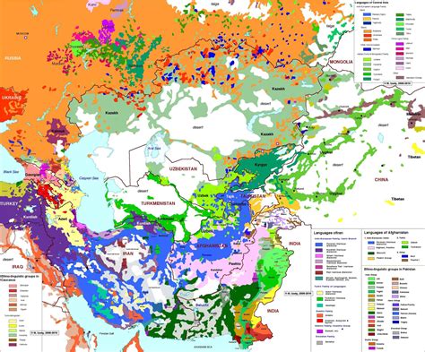 Ethnolinguistic map of Middle Asia : r/MapPorn