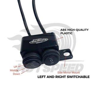 Hotspeed Motorcycle Domino Dual Mini Driving Light Switch Way Switch