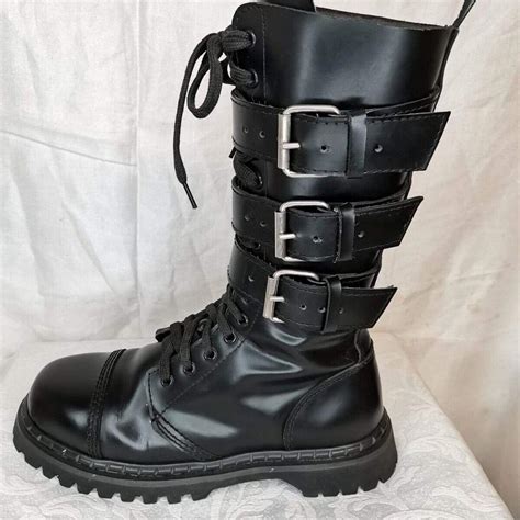 Demonia Mens Black Boots Depop