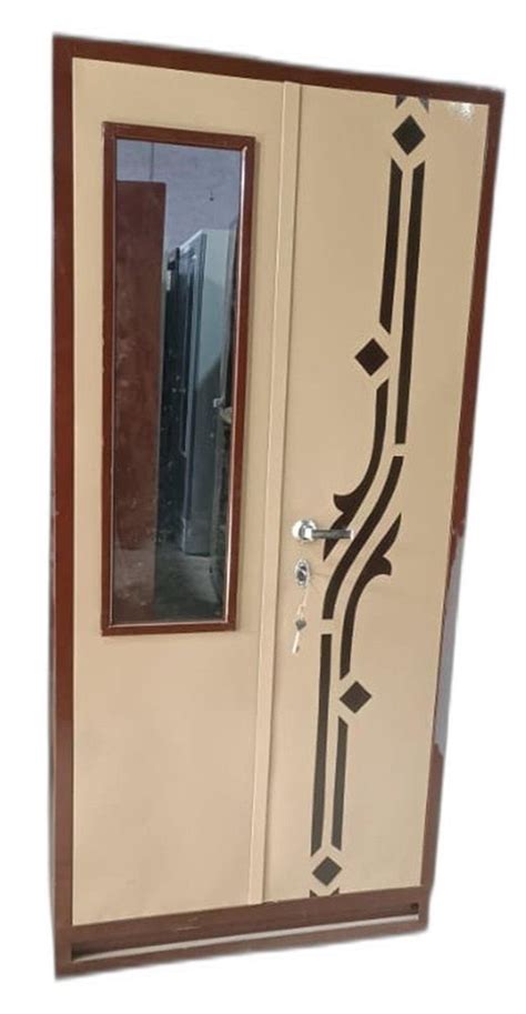 With Locker Double Door Iron Almirah 5 Shelves With Mirror At Rs 5700