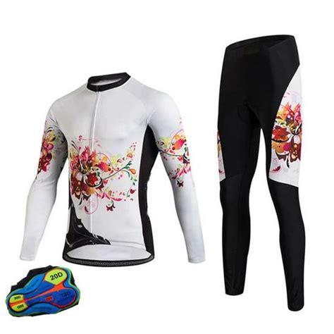 Maillot De V Lo Manches Longues Avec Pantalon Pour Hommes Ensembles