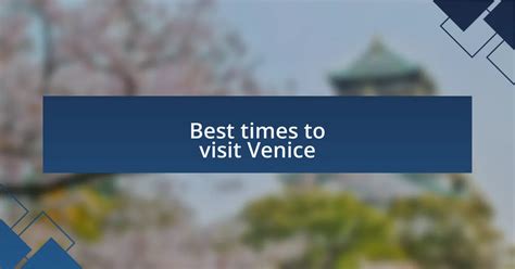 How I explored Venice without crowds | oddcities.com