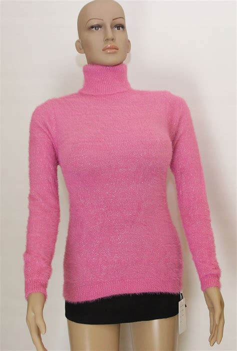 Damski sweter SREBRNĄ NITKĄ alpaka golf S M L 12864468837 Allegro pl