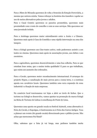 Carta Ao Pai Natal PDF