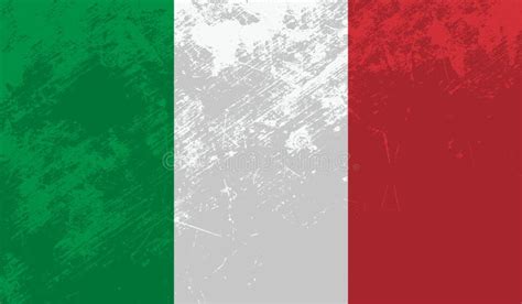 Bandera Italiana De Italia En Textura Fondo Concreto Ilustraci N Del