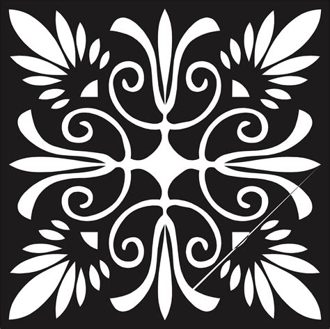 Living Room Seamless Floral Floral Lattice Stencil Design For Laser Cut