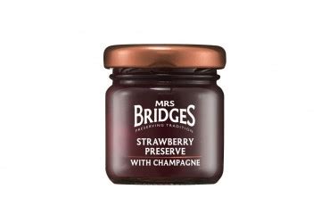 Mrs Bridges Strawberry Preserve With Champagne Jam Marmelade