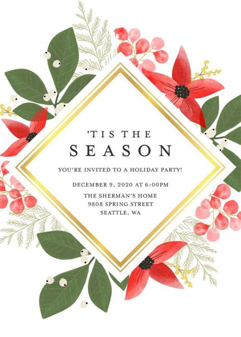 The Best Holiday Party Invitation Templates - Company and Office Party ...