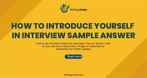 How To Introduce Yourself In Interview Sample Answers [17 Ans]