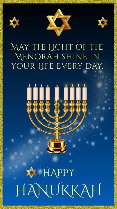 Hanukkah Greetings Card Template