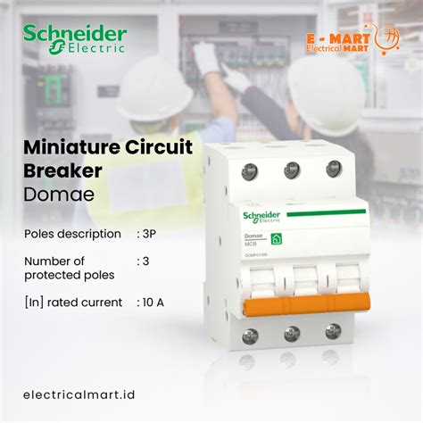 Jual Schneider Domae MCB 3Phase 6A 10A 16A 20A 25A 32A 40A 50A 63A 3