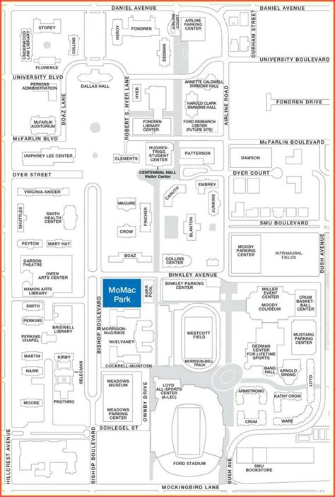 Smu Campus Map Parking Map : Resume Examples