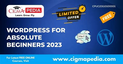 WordPress For Absolute Beginners 2023 CIGMA Pedia