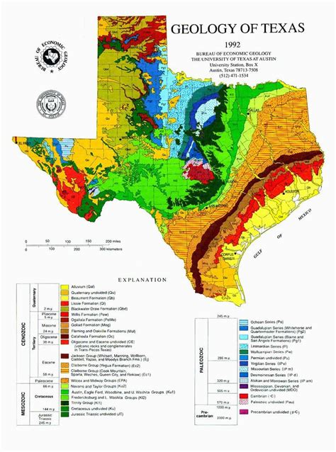 Texas Faultlines Map