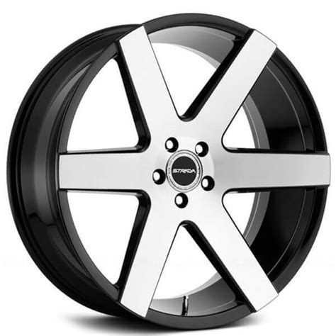 Strada Wheels Coda Gloss Black Machined Rims Std