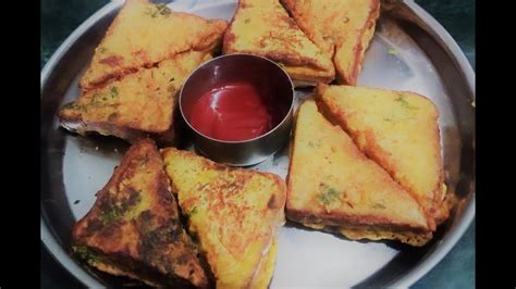 Bread Pakoda Recipe ब्रेड पकोडा Stuffed Bread Pakora Intant Khana Khazana Youtube