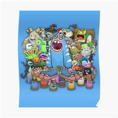 My Singing Monsters Characters Mammott Premium Matte Vertical Poster