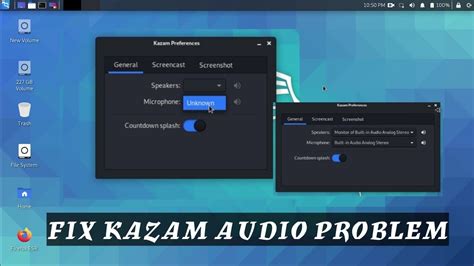 Fix Kazam Audio Problem Kazam Audio Not Recording Detected Kali Linux 2020 3 100